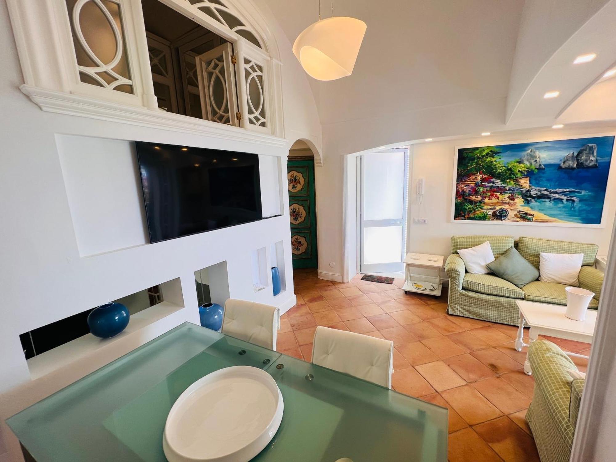 Luxury House In Villa Pompeiana Via Camerelle Con Terrazza Vista Mare カプリ エクステリア 写真